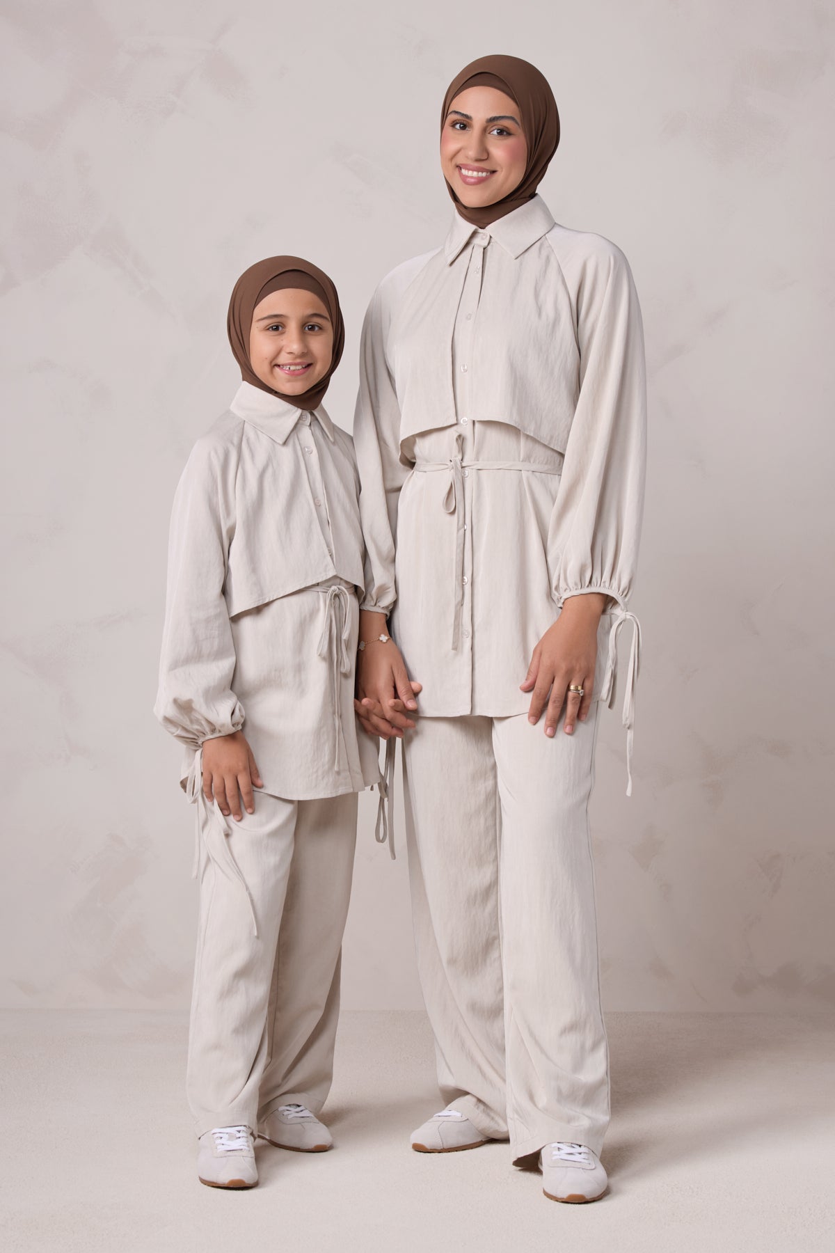Aylin Kids Tunic & Pant Set - Latte