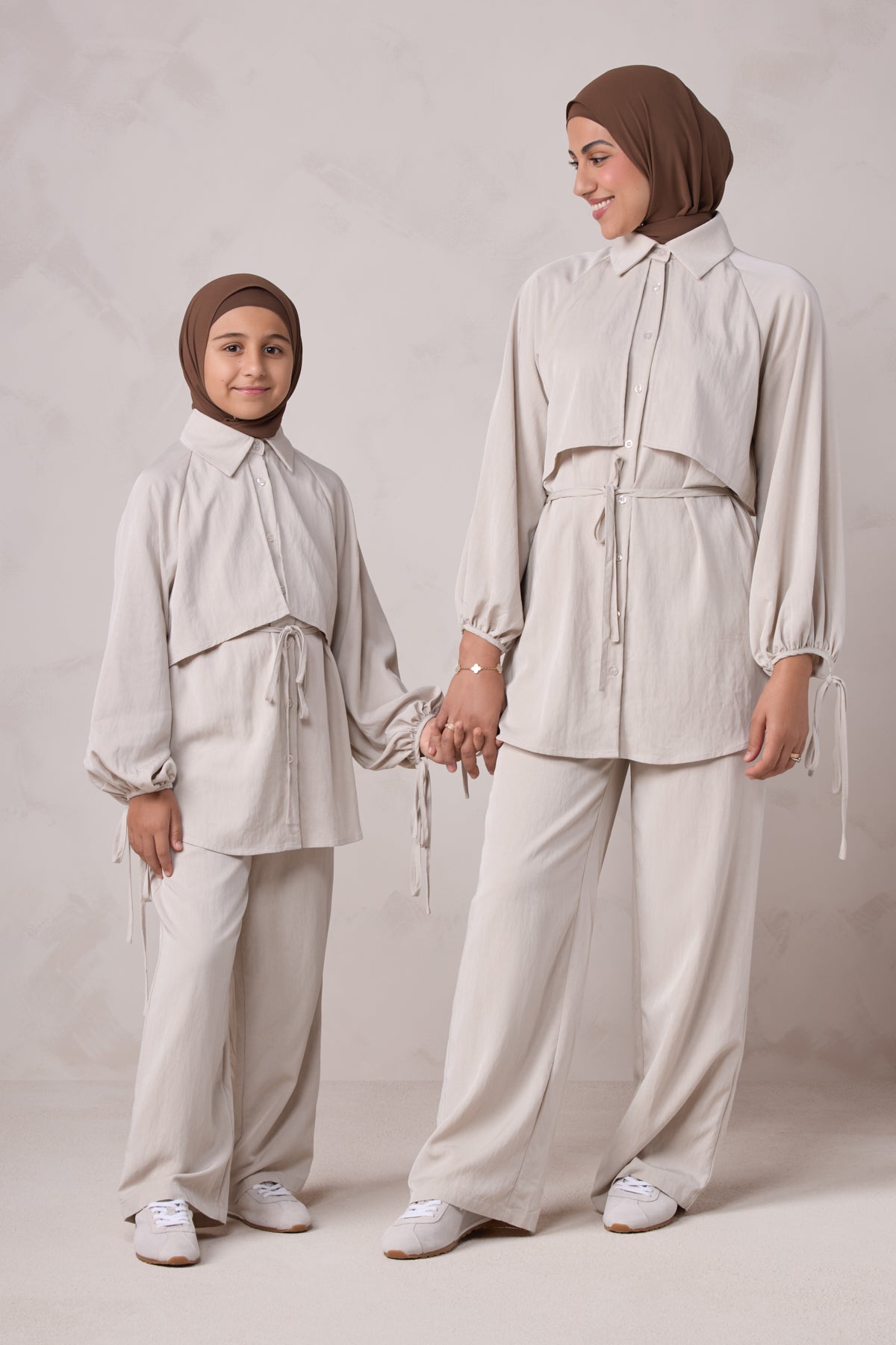 Aylin Kids Tunic & Pant Set - Latte