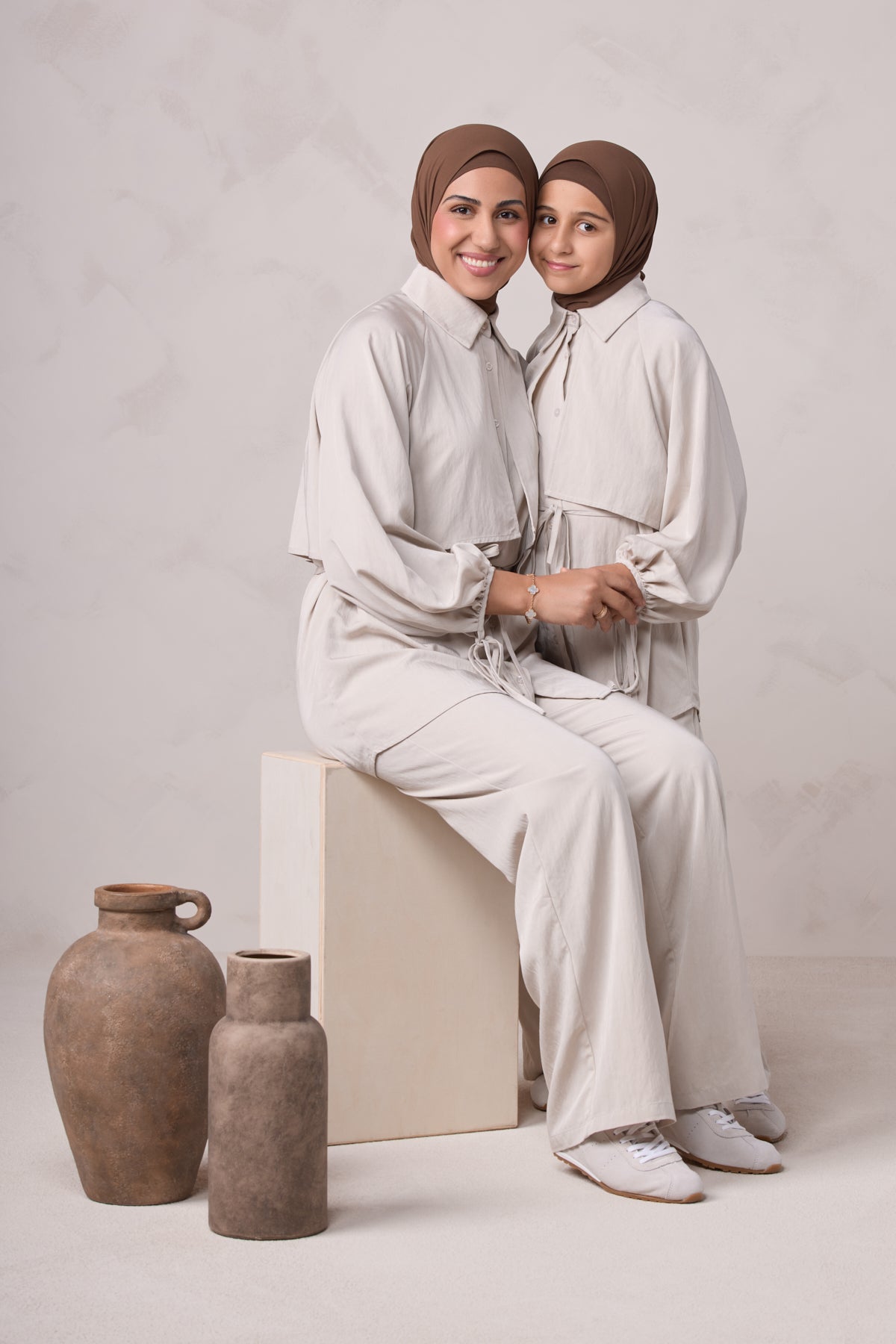 Aylin Kids Tunic & Pant Set - Latte