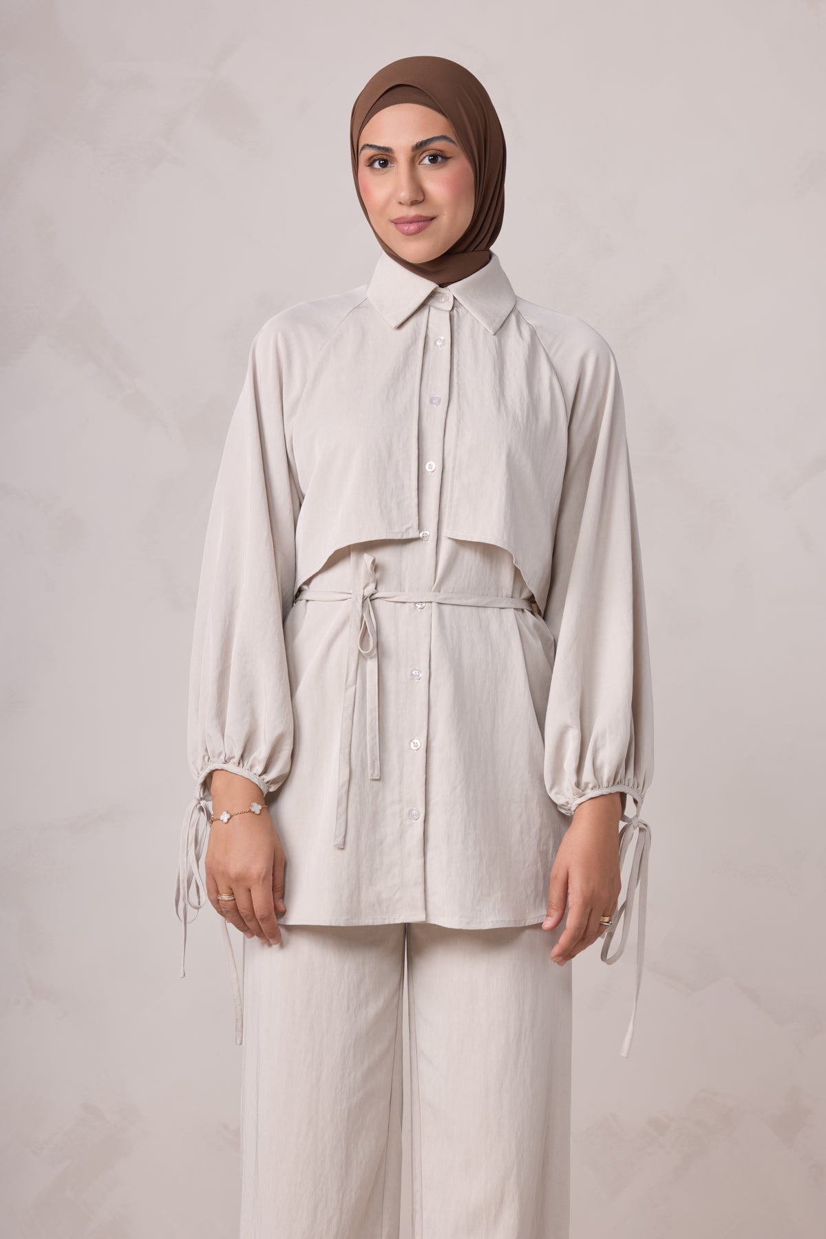 Aylin Tunic & Pant Set - Latte
