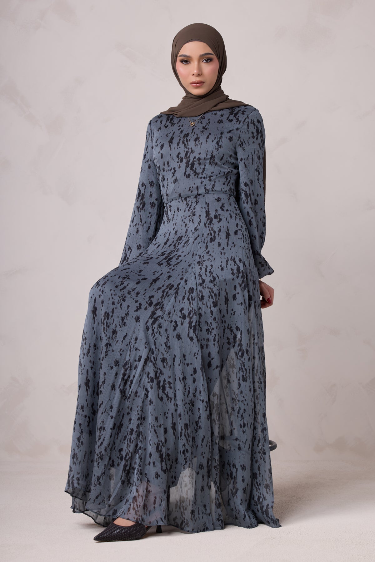 Reem Long Sleeve Maxi Dress