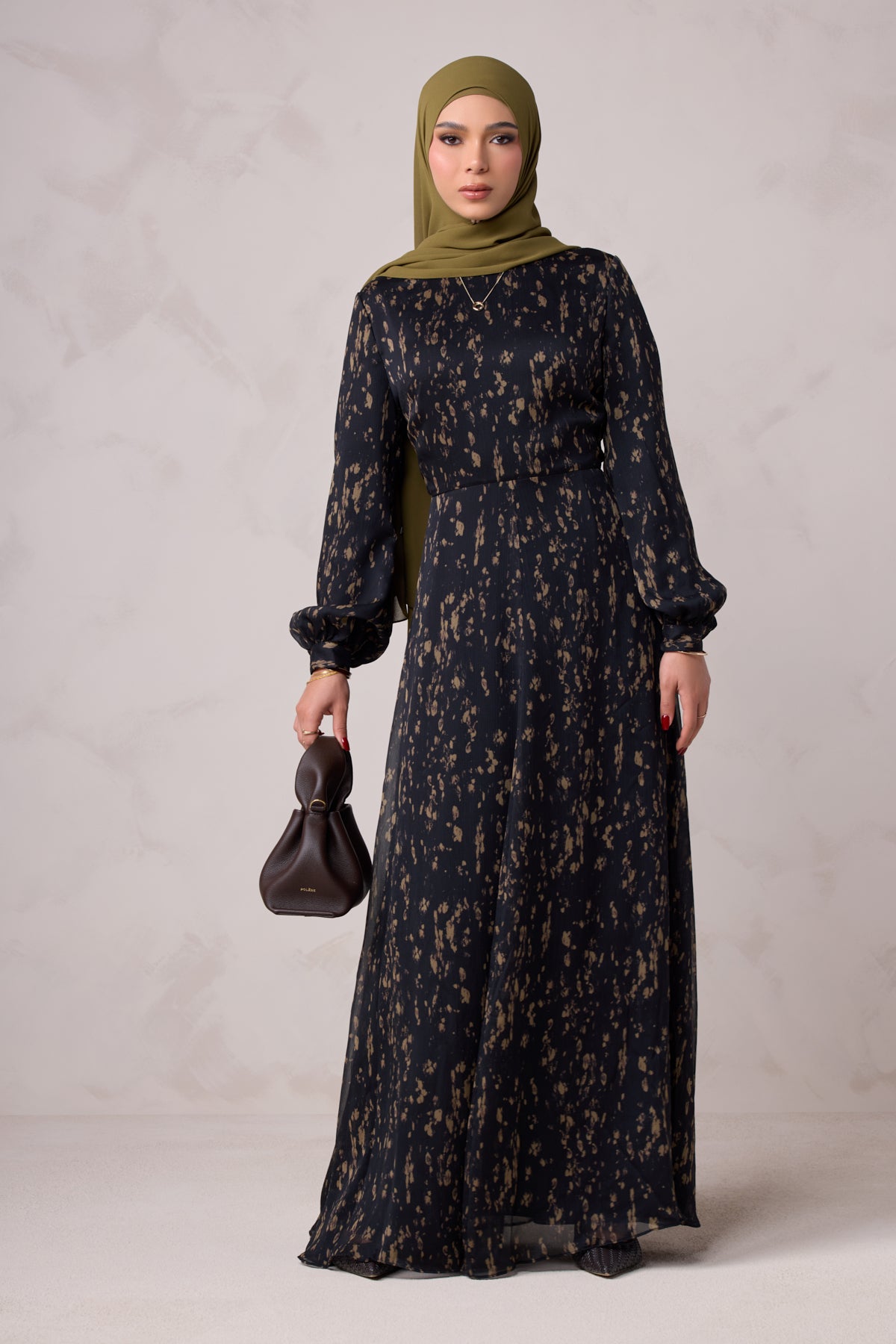 Qamar Long Sleeve Maxi Dress
