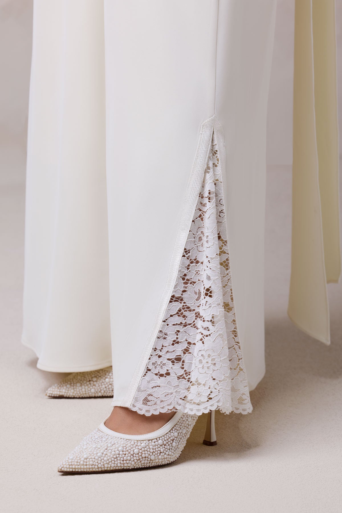 Layali Lace Embroidered Abaya & Hijab Set