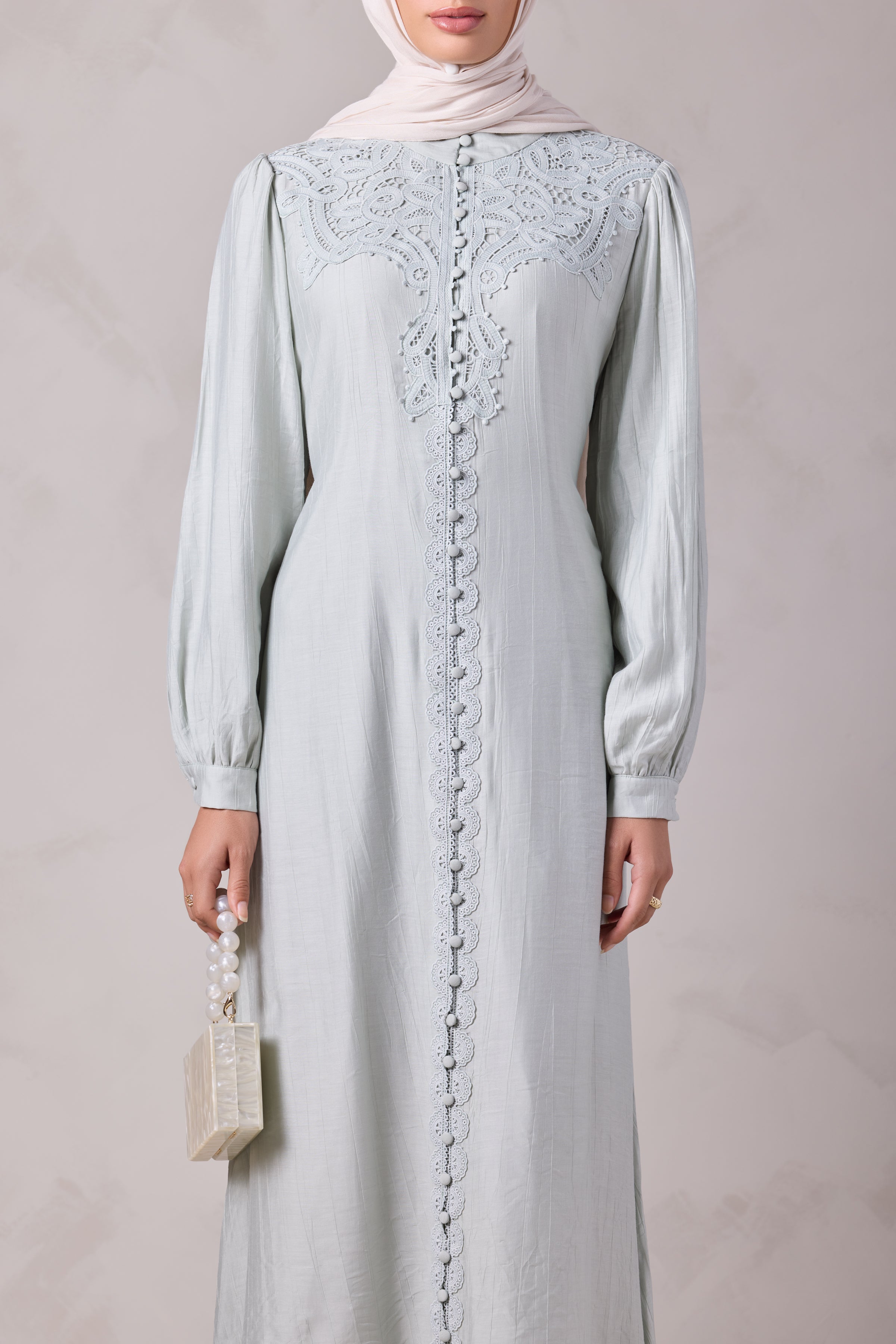 Aleena Lace Maxi Dress - Nasmet El Arz