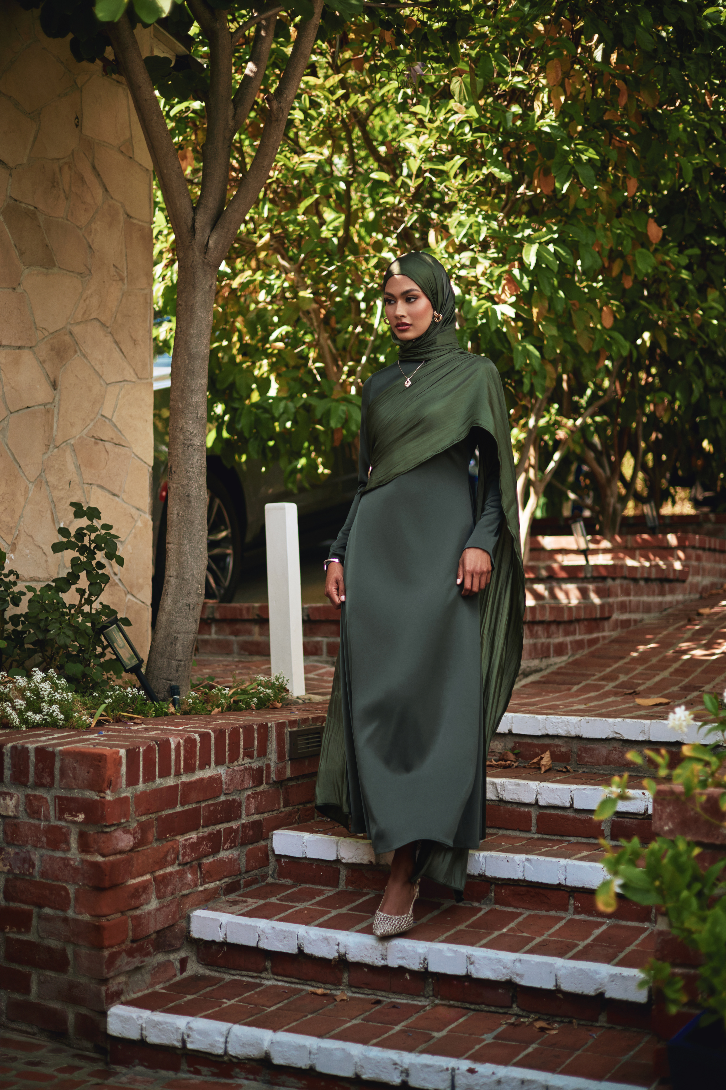 Leana Maxi Dress - Forest Muse - 3