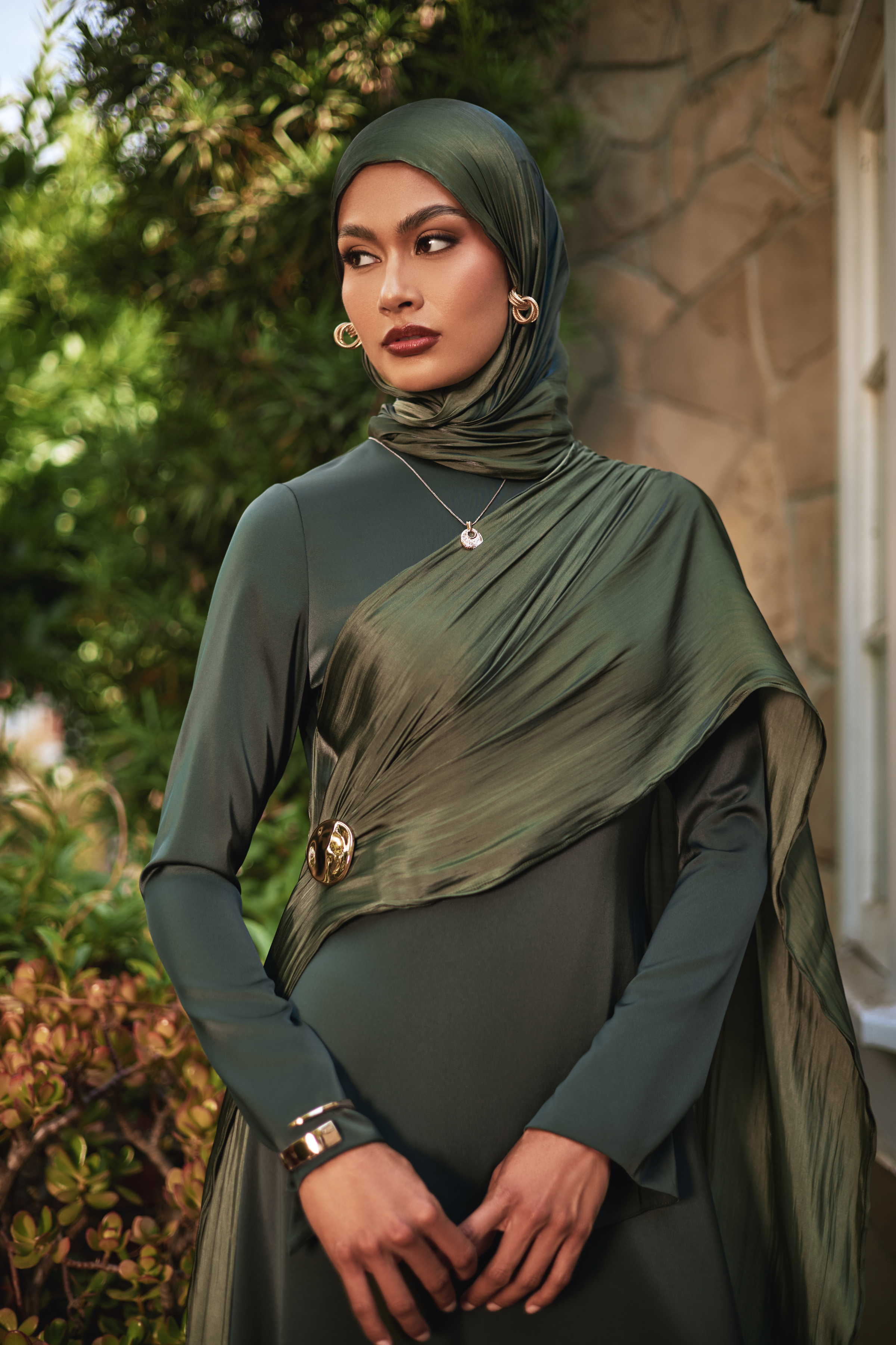 Leana Maxi Dress - Forest Muse - 5