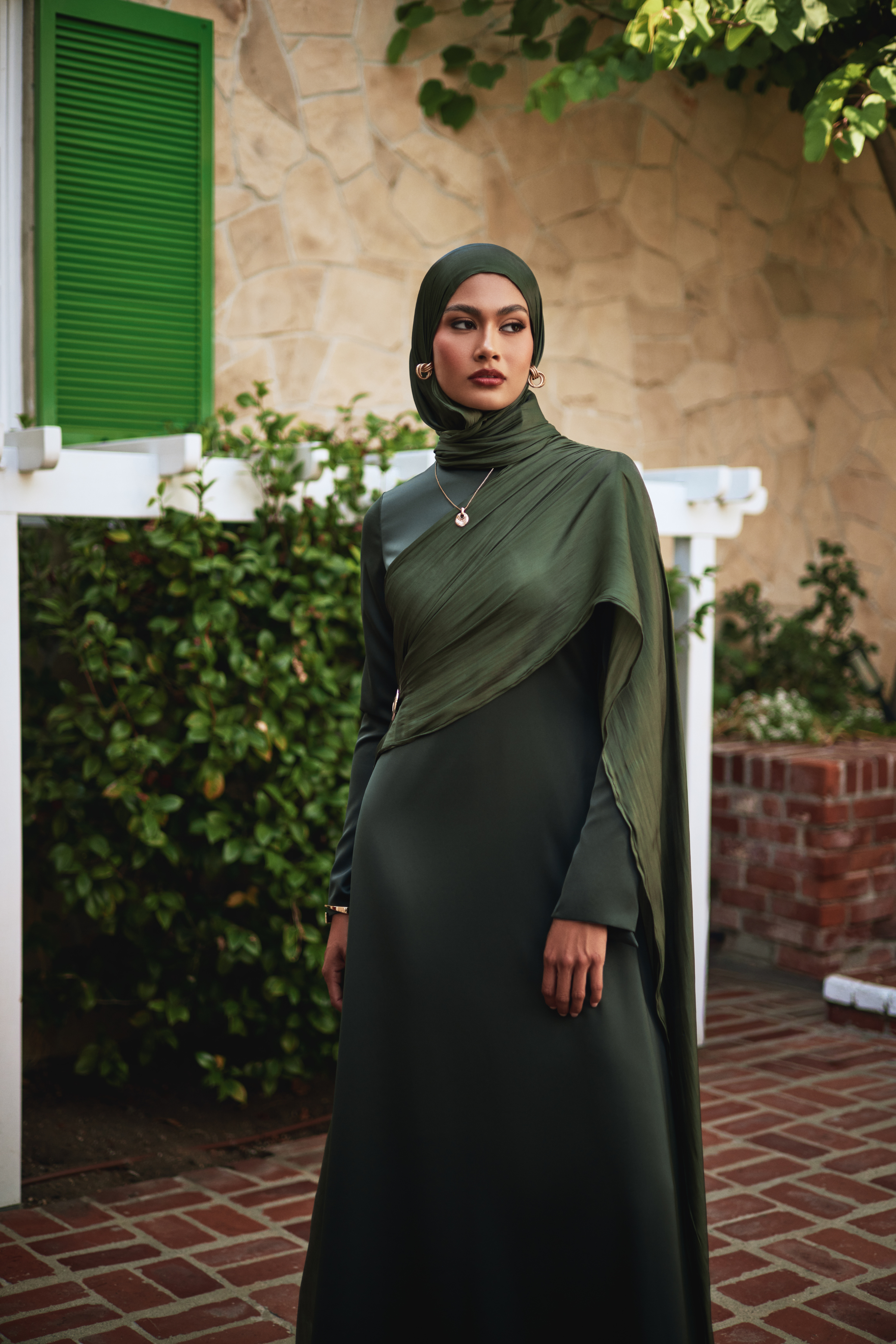 Leana Maxi Dress - Forest Muse - 4