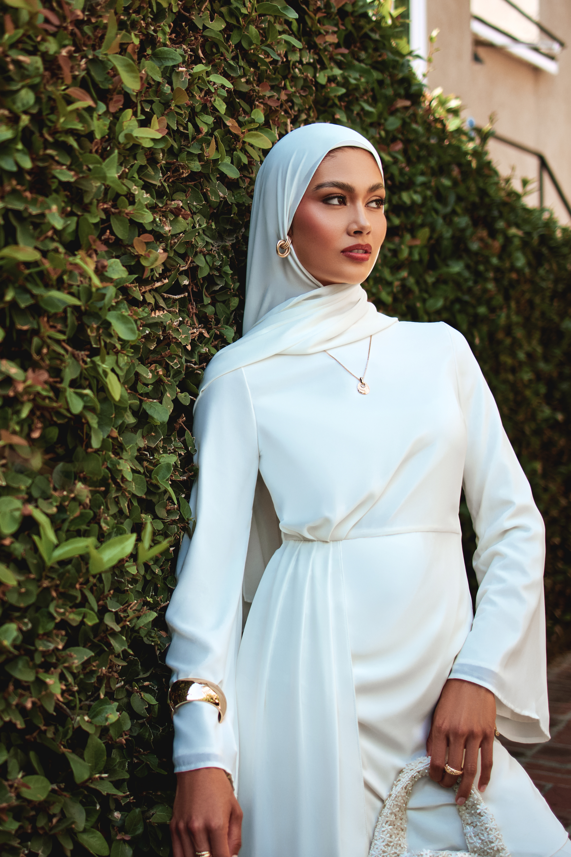 Nada Asymmetrical Tunic & Pant Set - Off White - 12