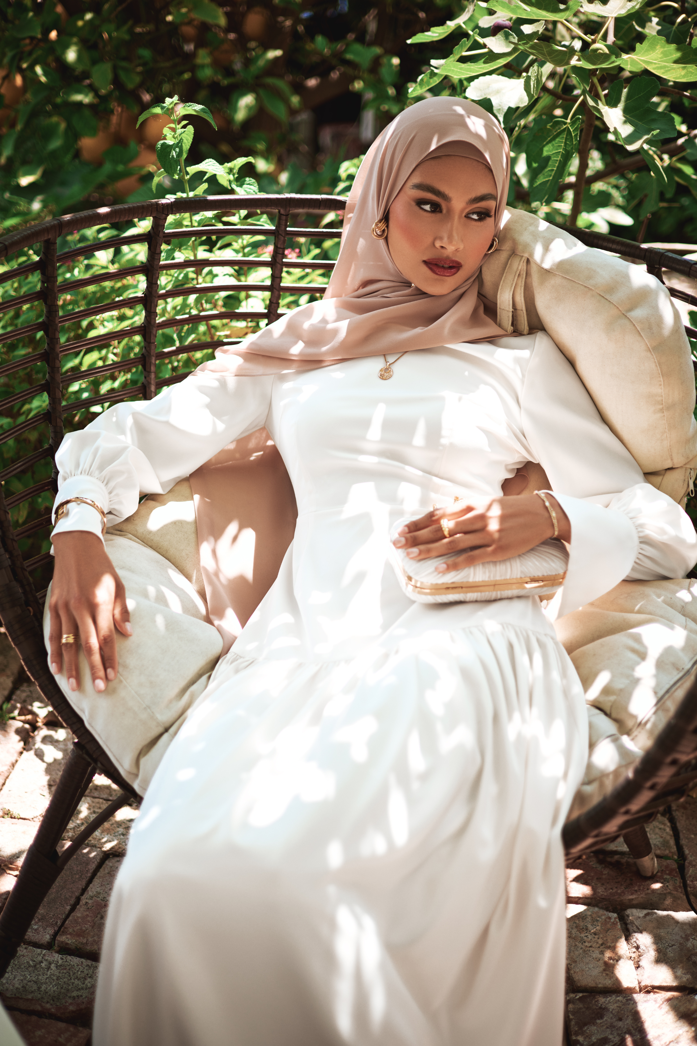 Nideen Maxi Dress - Off White - 10