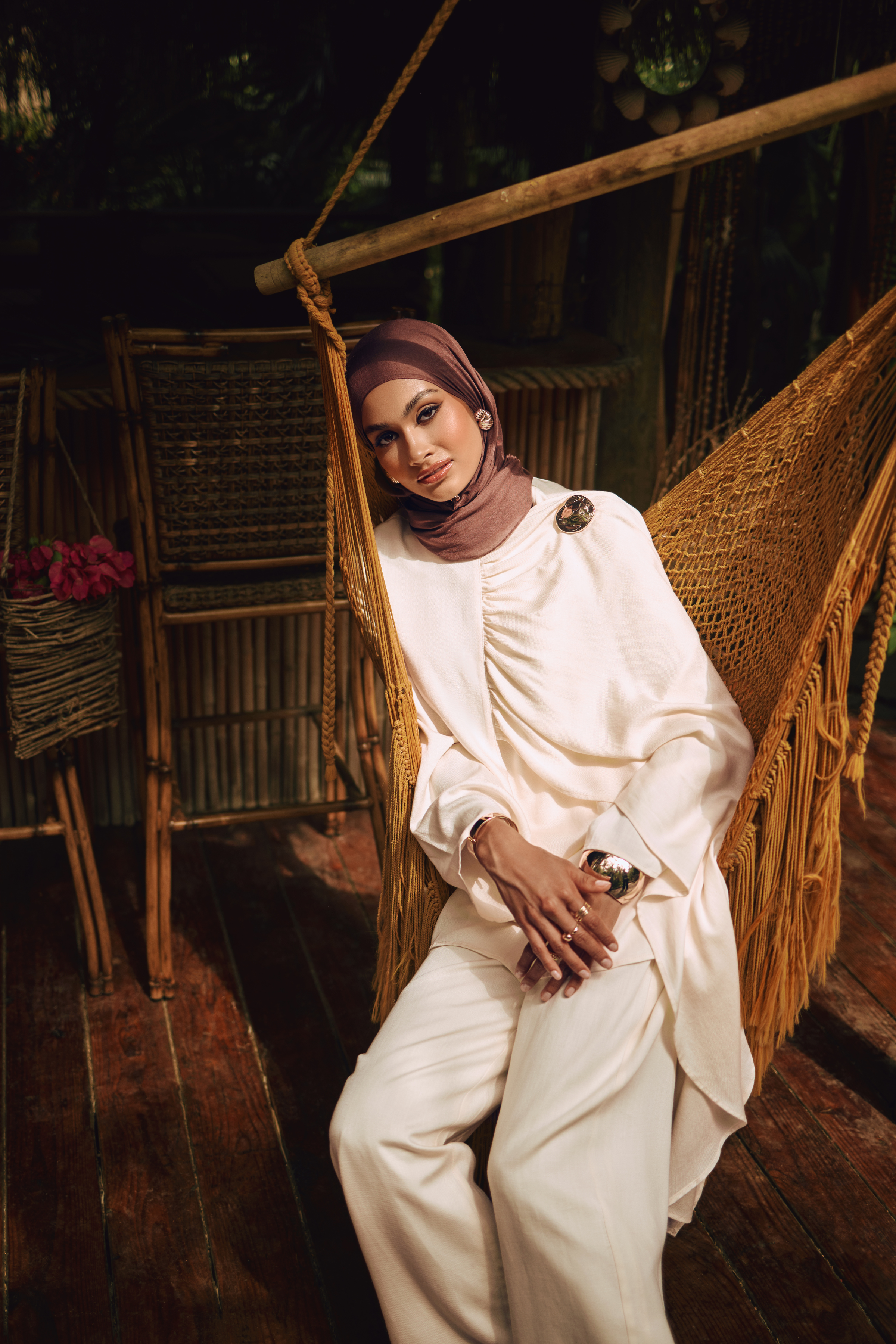 Lauren Cape Tunic - Cream - 2