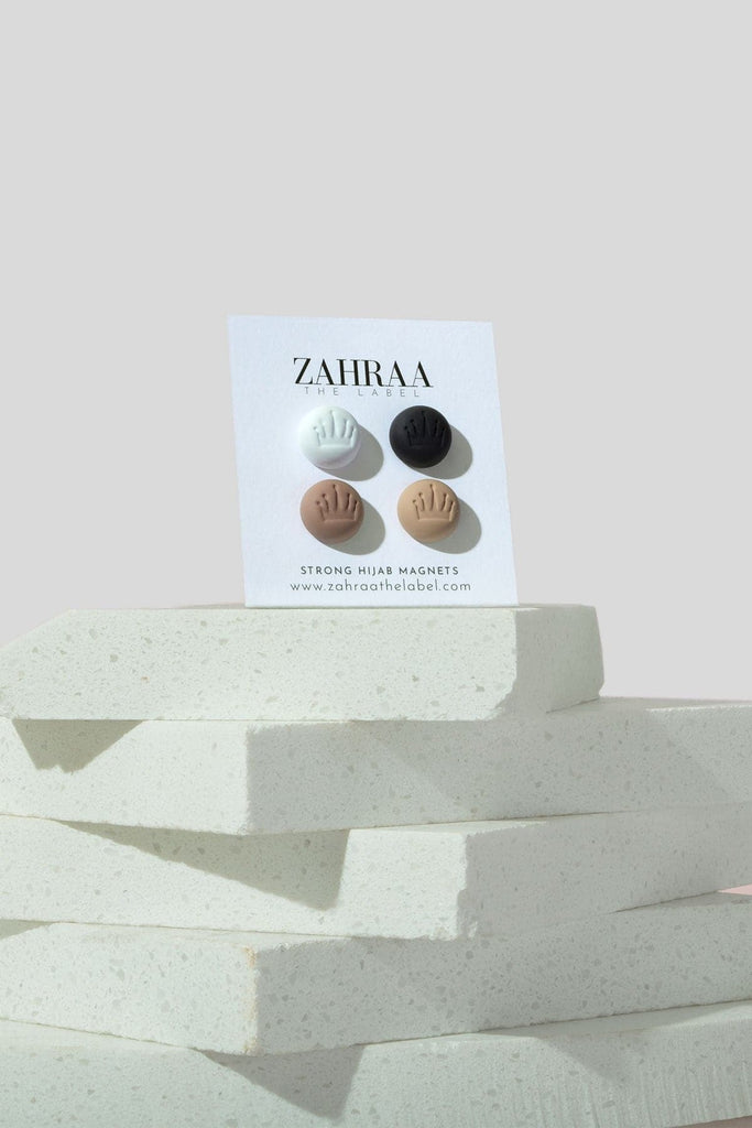 4-Piece Matte Magnet Pins Set - Zahraa The Label
