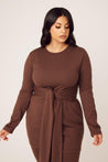 Amara Two Piece Matching Set- Mocha - Zahraa The Label