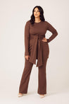 Amara Two Piece Matching Set- Mocha - Zahraa The Label