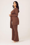 Amara Two Piece Matching Set- Mocha - Zahraa The Label