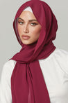 Basic Luxe Chiffon Hijab- Eva - Zahraa The Label