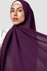 Basic Luxe Chiffon Hijab- Latifa - Zahraa The Label