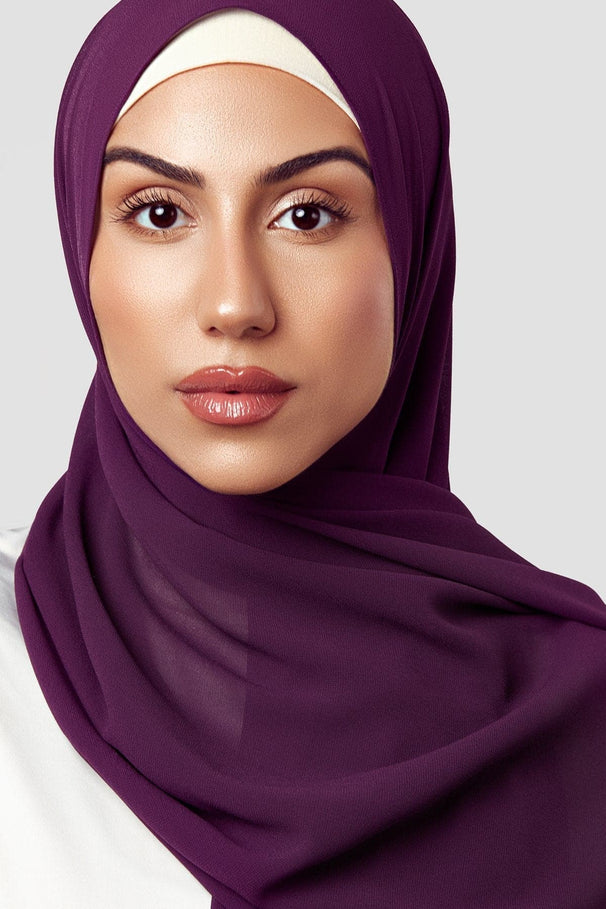 Basic Luxe Chiffon Hijab- Latifa – Zahraa The Label