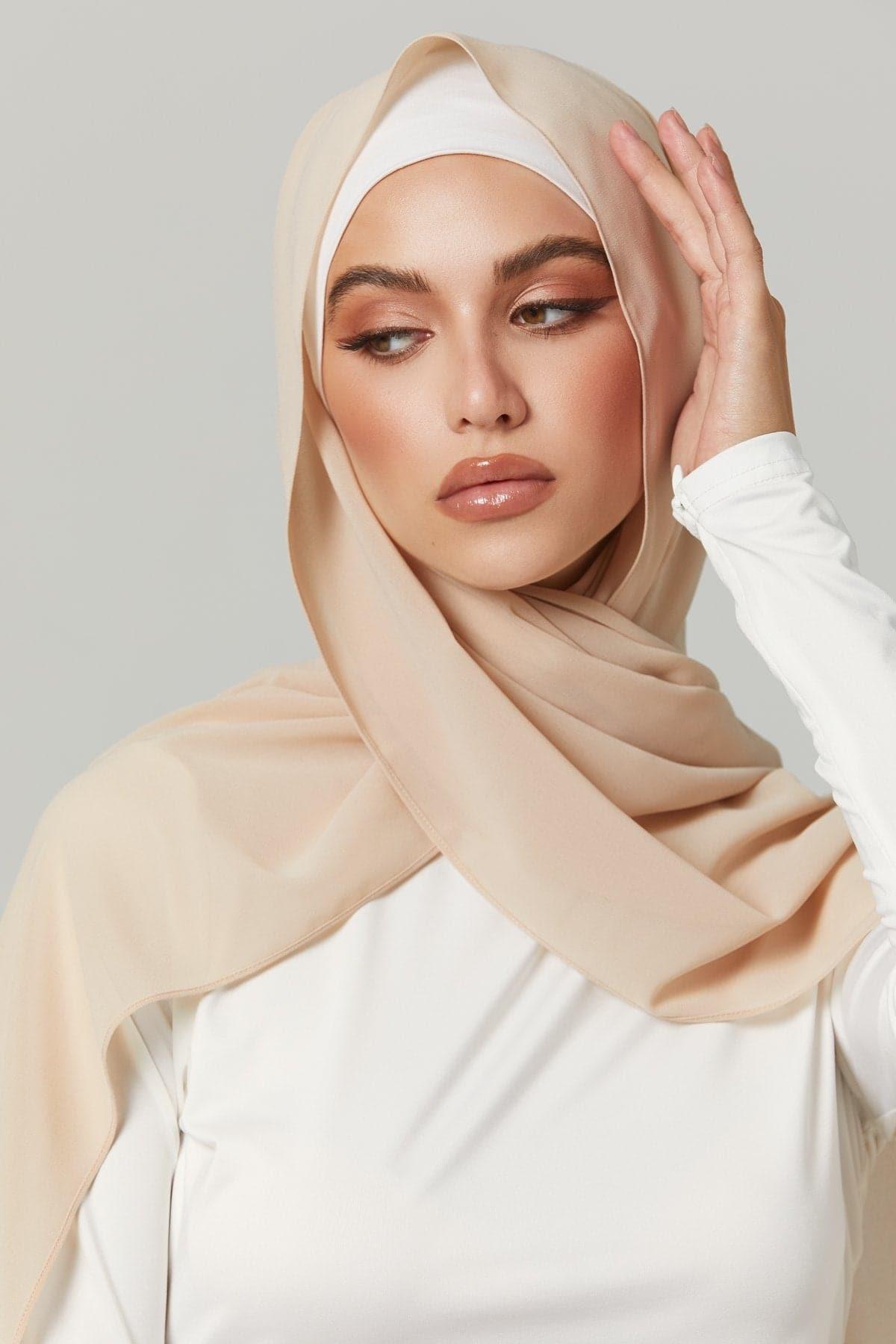 Basic Luxe Chiffon Hijab- Rihana - Zahraa The Label