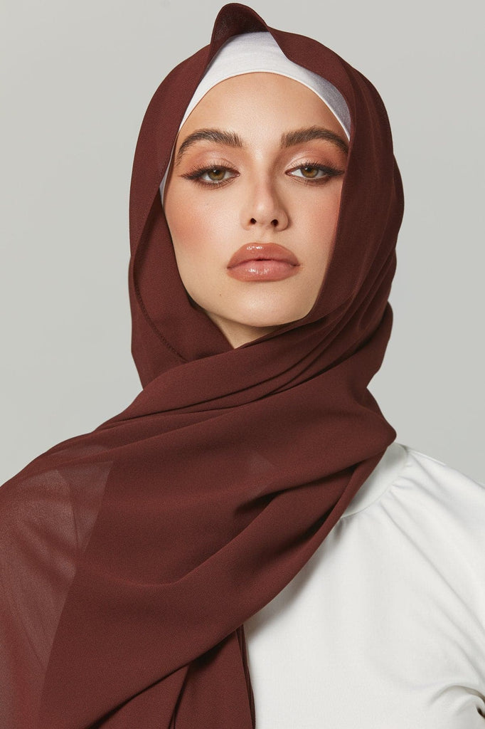 Basic Luxe Chiffon Hijab- Zaina - Zahraa The Label