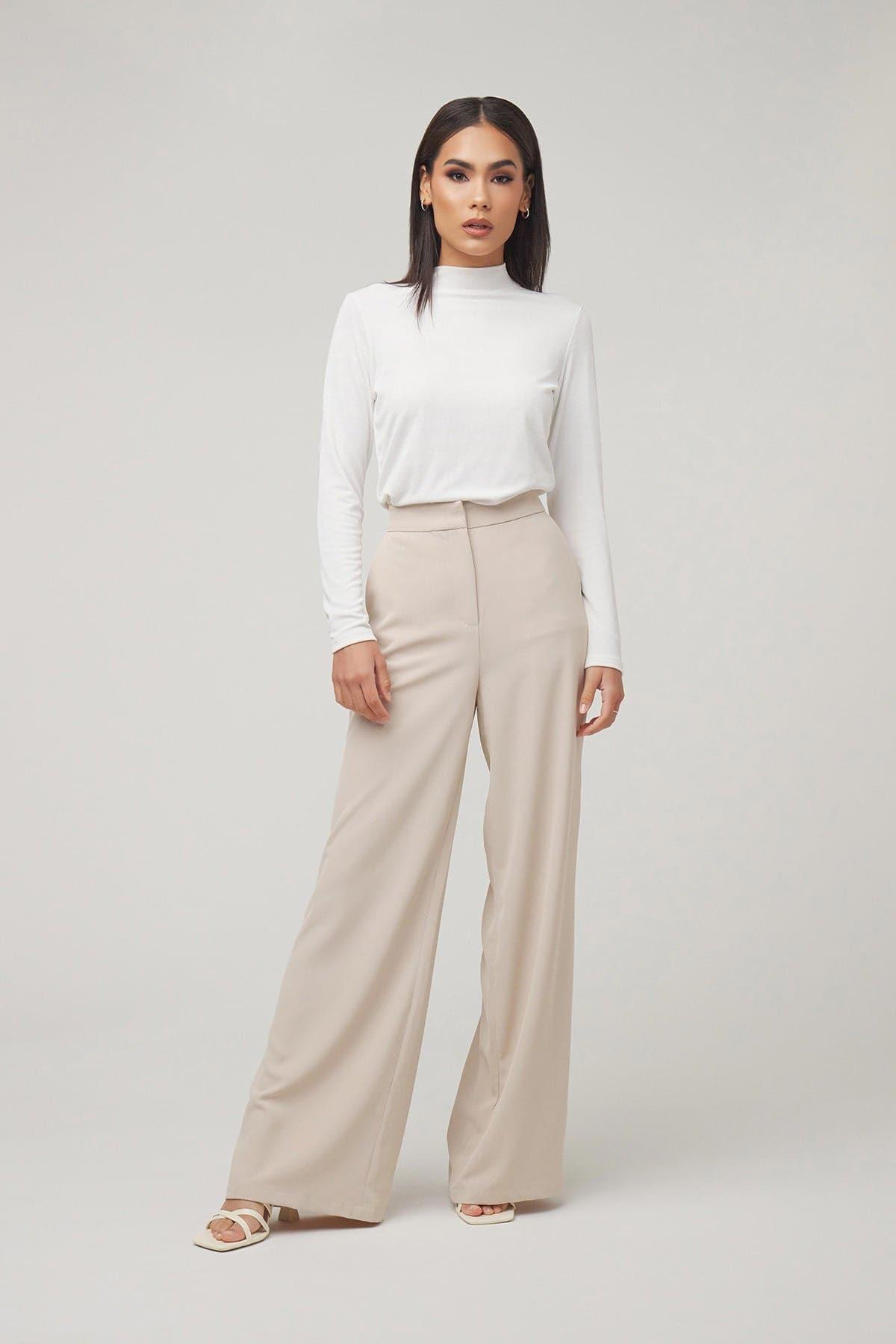 Carolina Pant-Nude Dust - Zahraa The Label