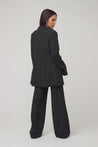 Carolina Tie Waist Blazer- Black - Zahraa The Label