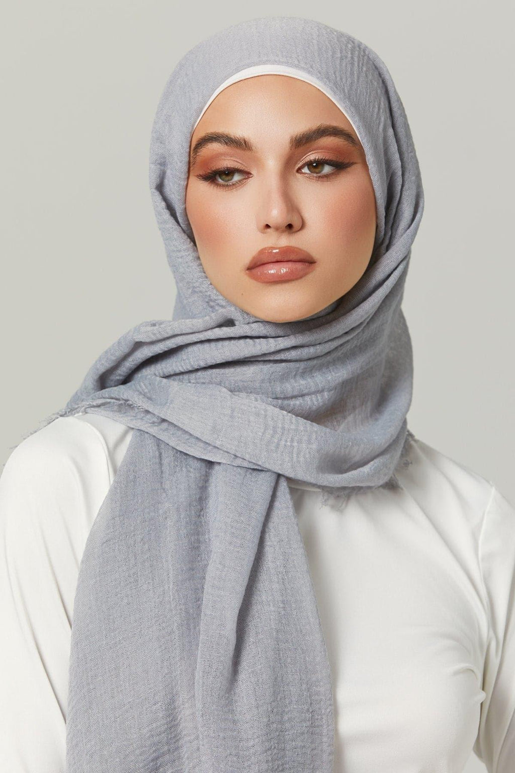 Everyday Cotton Crinkle Hijab- Cheer – Zahraa The Label