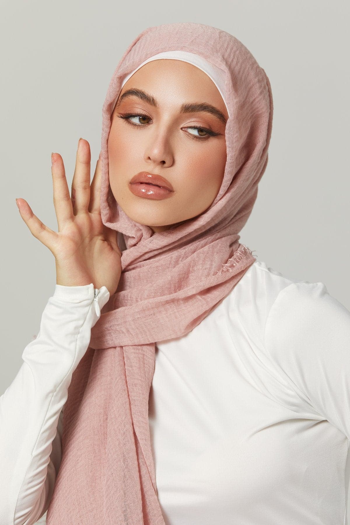 Everyday Cotton Crinkle Hijab- Meditate - Zahraa The Label