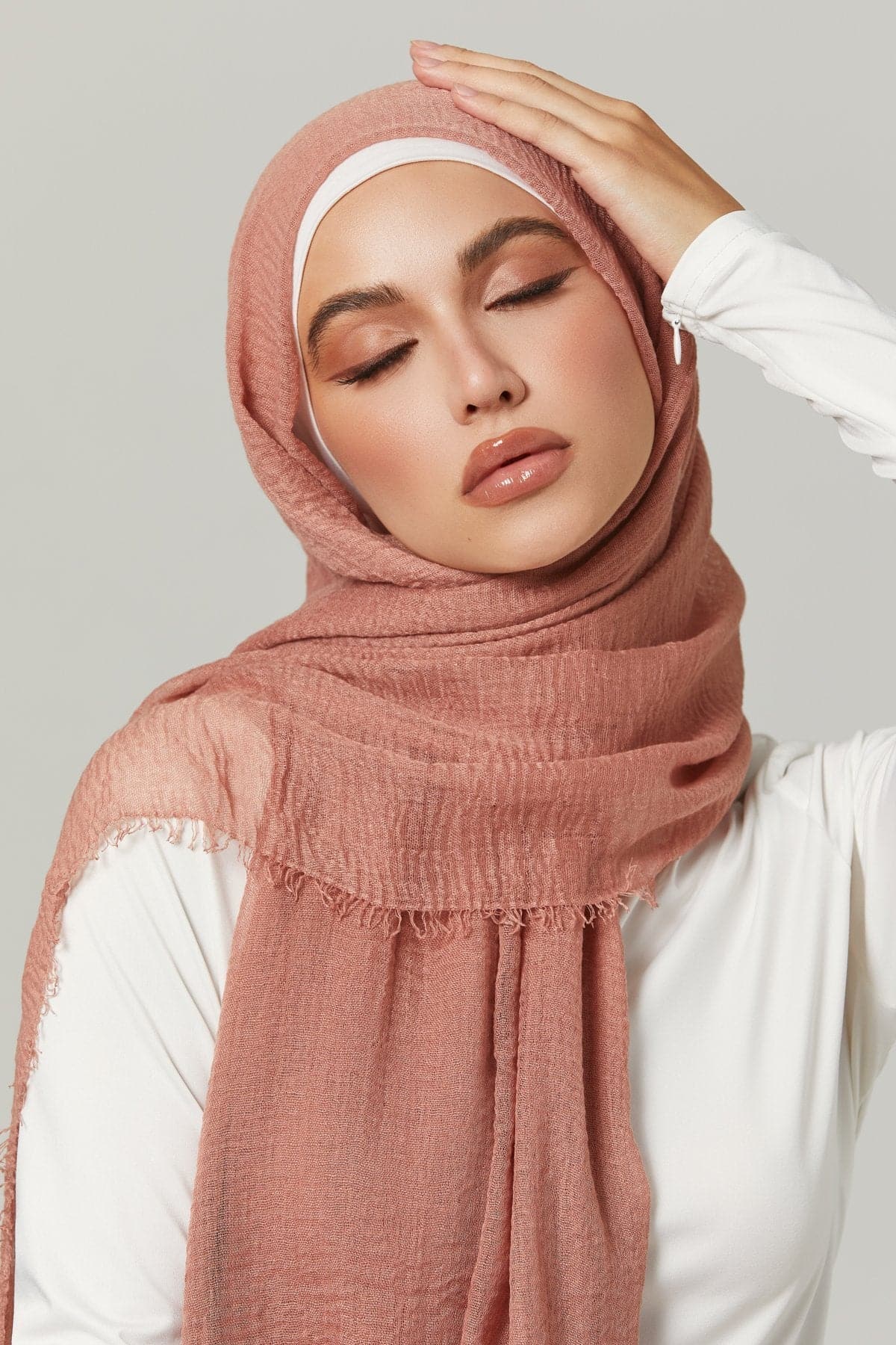 Everyday Cotton Crinkle Hijab- Mindful - Zahraa The Label