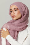 Everyday Cotton Crinkle Hijab- Mindset - Zahraa The Label
