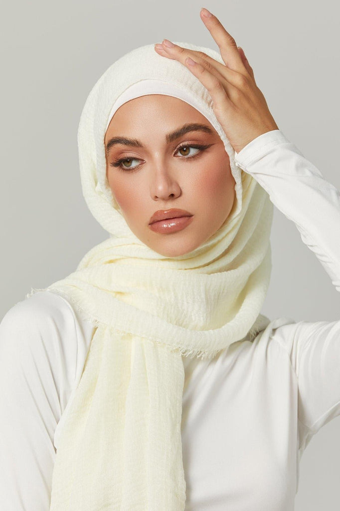 Everyday Cotton Crinkle Hijab- Vibrant - Zahraa The Label