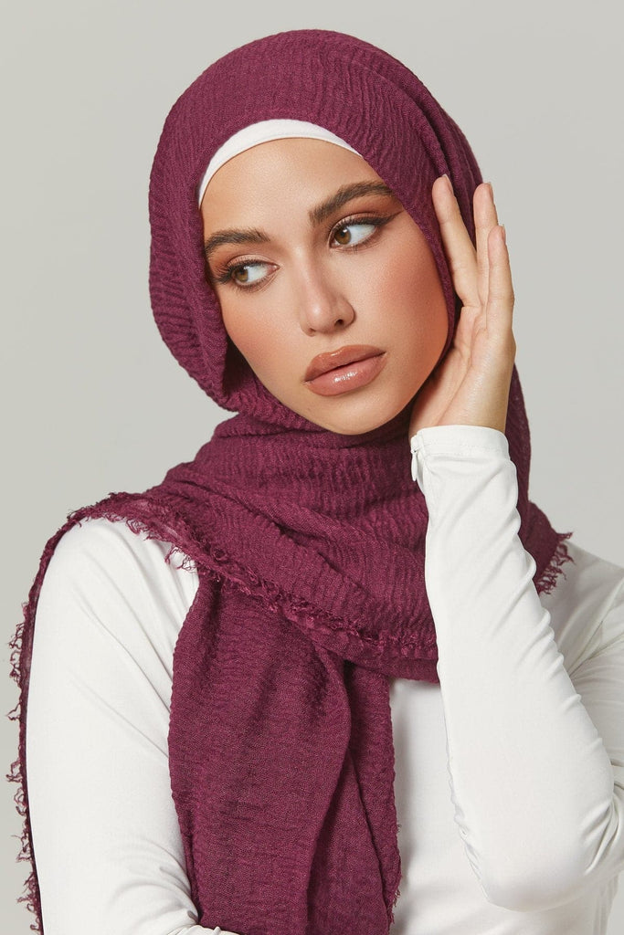 Everyday Cotton Crinkle Hijab- Worthy - Zahraa The Label