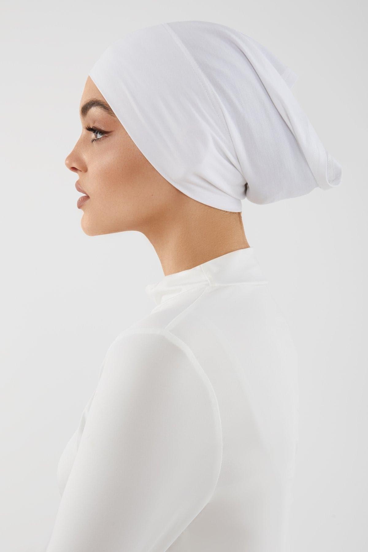 Noor Hijab Undercap- White - Zahraa The Label