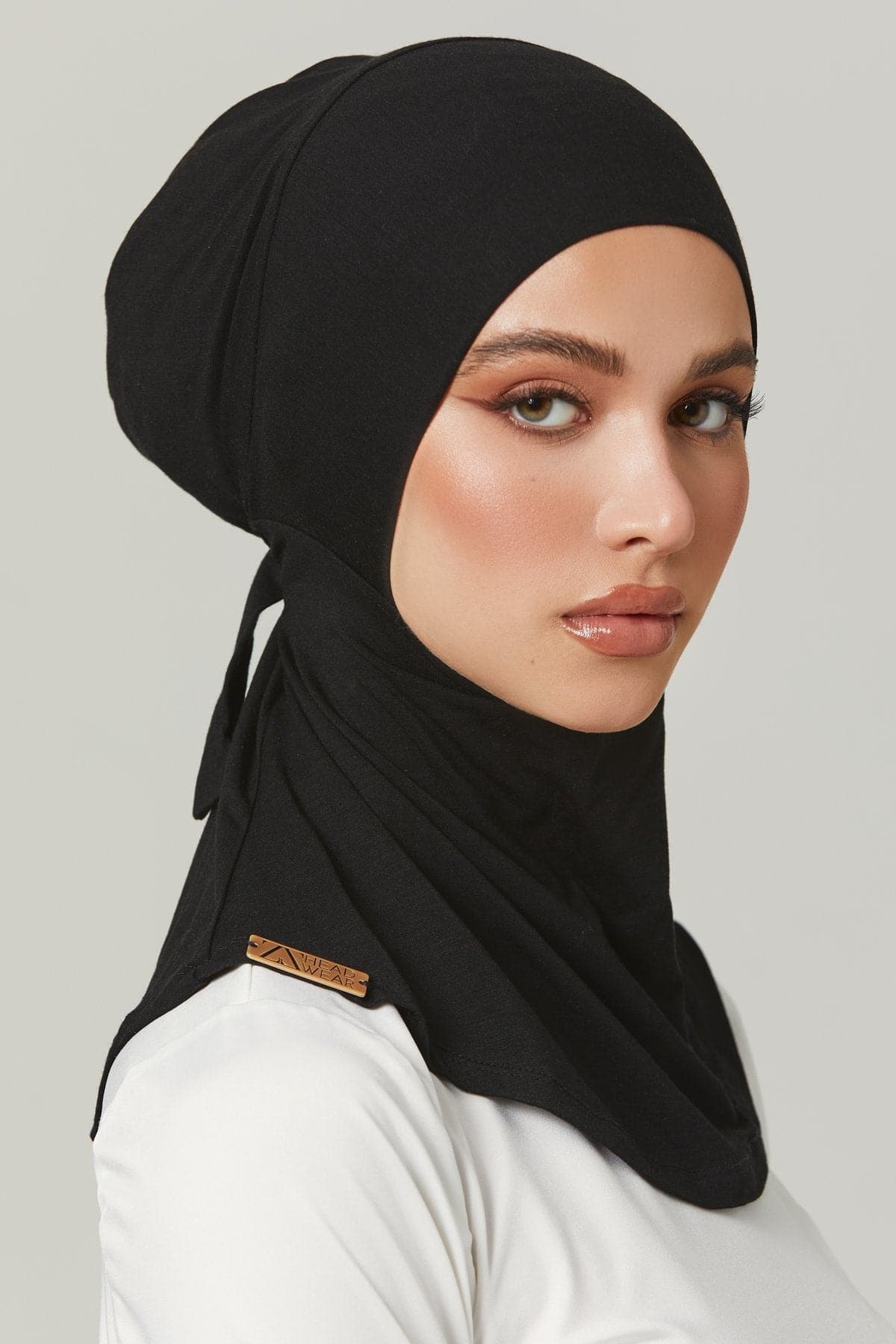 Fatima Neck Cover Hijab- Black - Zahraa The Label