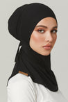 Fatima Neck Cover Hijab- Black - Zahraa The Label