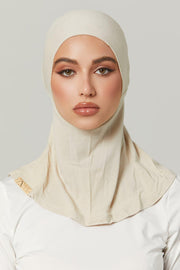 Fatima Neck Cover Hijab - Nude – Zahraa The Label