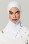 Fatima Neck Cover Hijab -White - Zahraa The Label