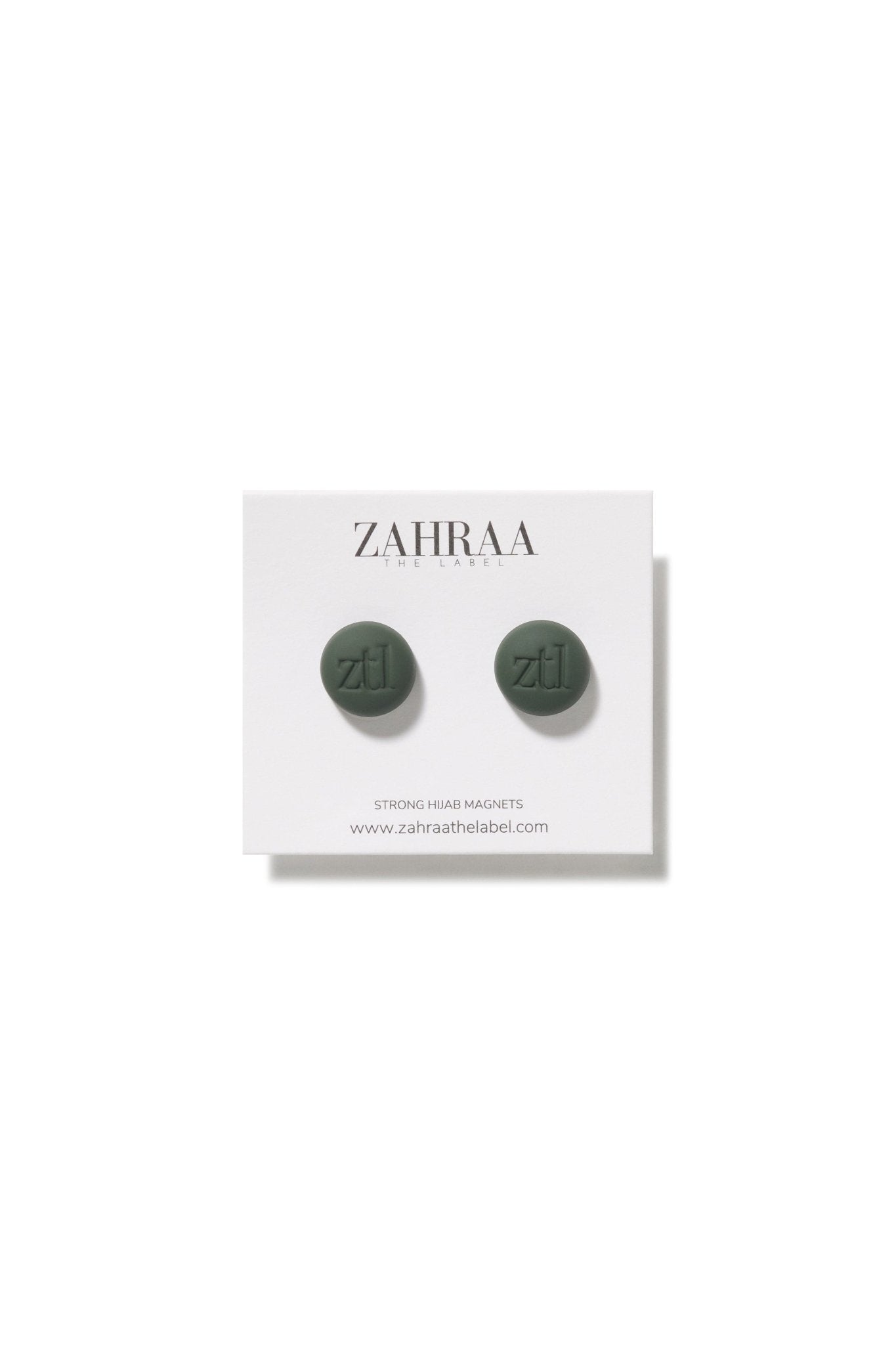 Hijab Magnet Pins - Olive - Zahraa The Label