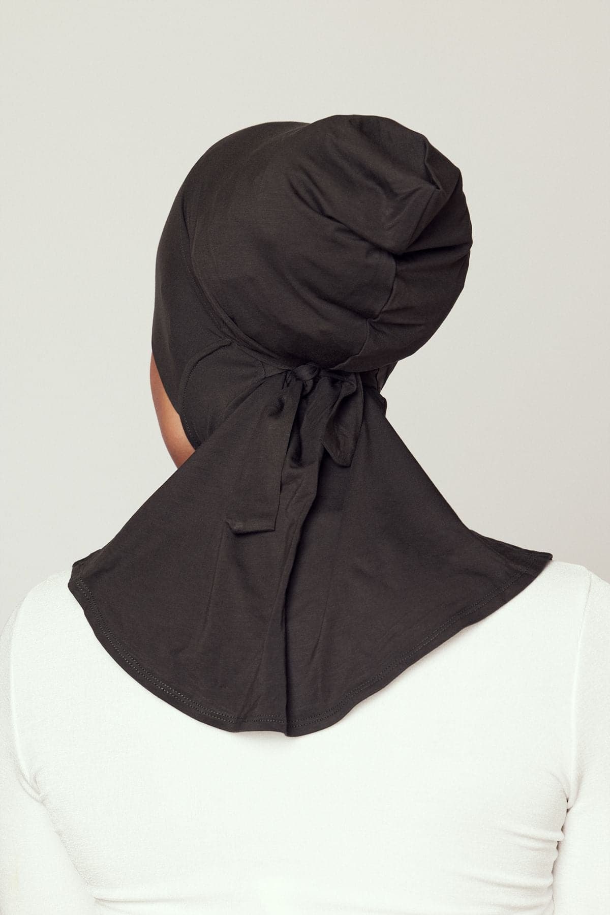 Lila Neck Cover Hijab-Olive - Zahraa The Label