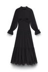 Loren Lace Chiffon Maxi Dress - Black - Zahraa The Label