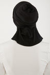 Mia Mini Neck Cover Hijab- Black - Zahraa The Label