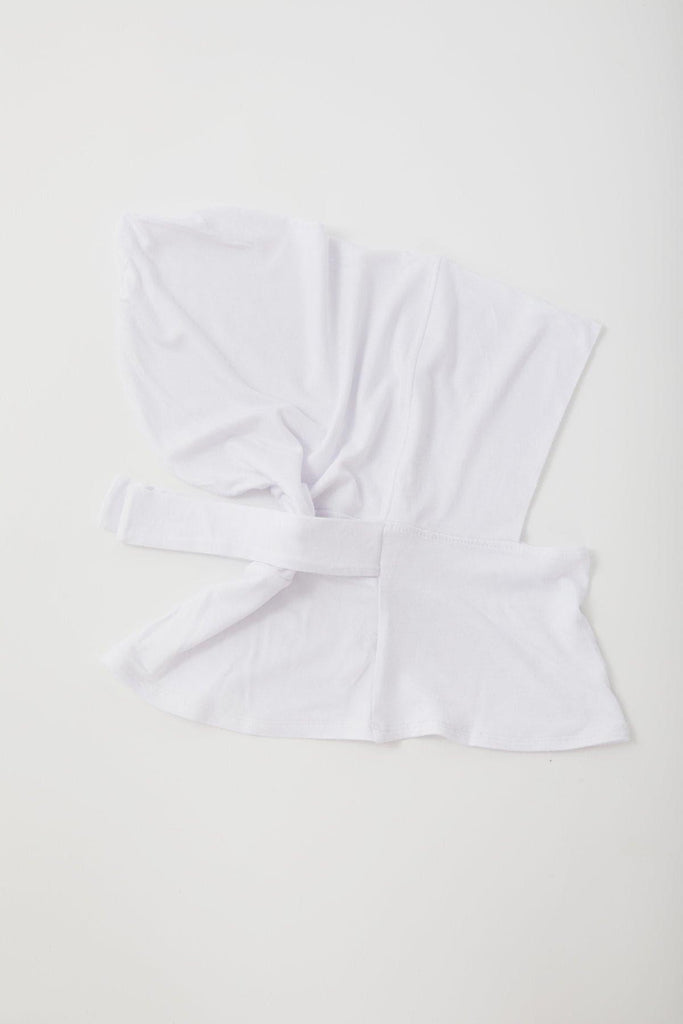 Mia Mini Neck Cover Hijab- White - Zahraa The Label