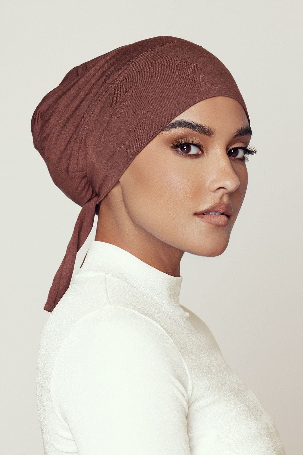 Noor Hijab Undercap- Cocoa - Zahraa The Label