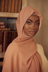 Premium Chiffon Hijab - Clay - Zahraa The Label