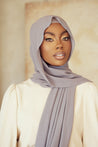 Premium Chiffon Hijab - Heather - Zahraa The Label