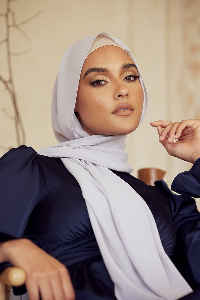 Premium Chiffon Hijab - Iris - Zahraa The Label