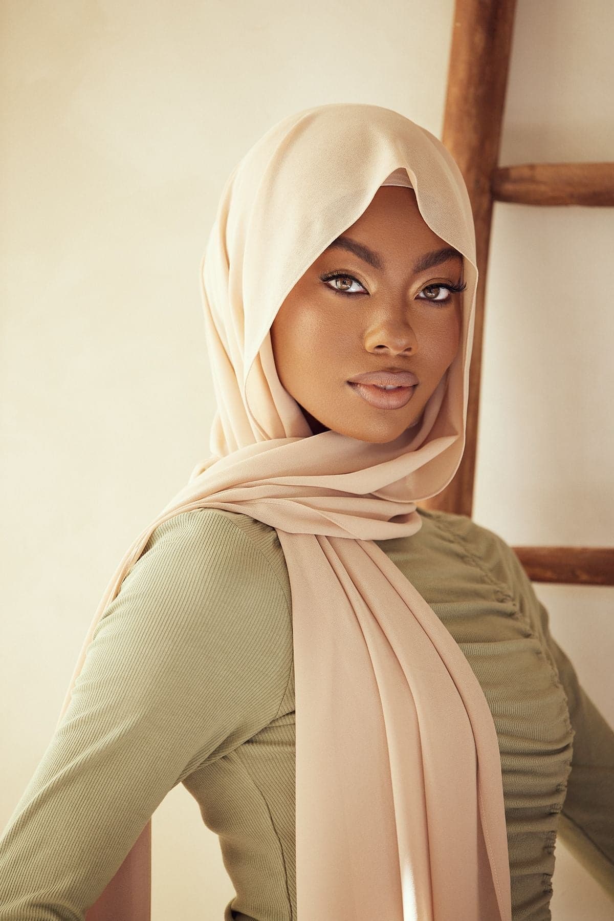 Premium Chiffon Hijab - Linen - Zahraa The Label