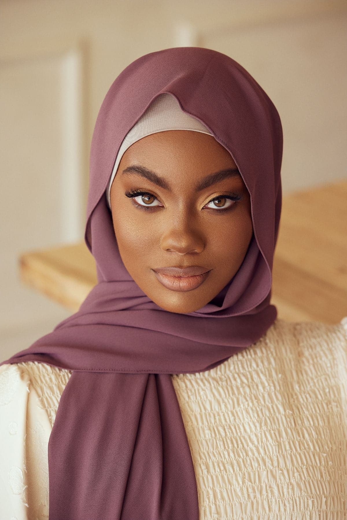 Premium Chiffon Hijab - Mauve - Zahraa The Label