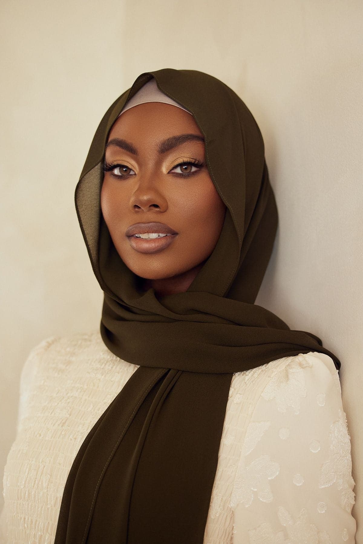 Premium Chiffon Hijab - Moss - Zahraa The Label