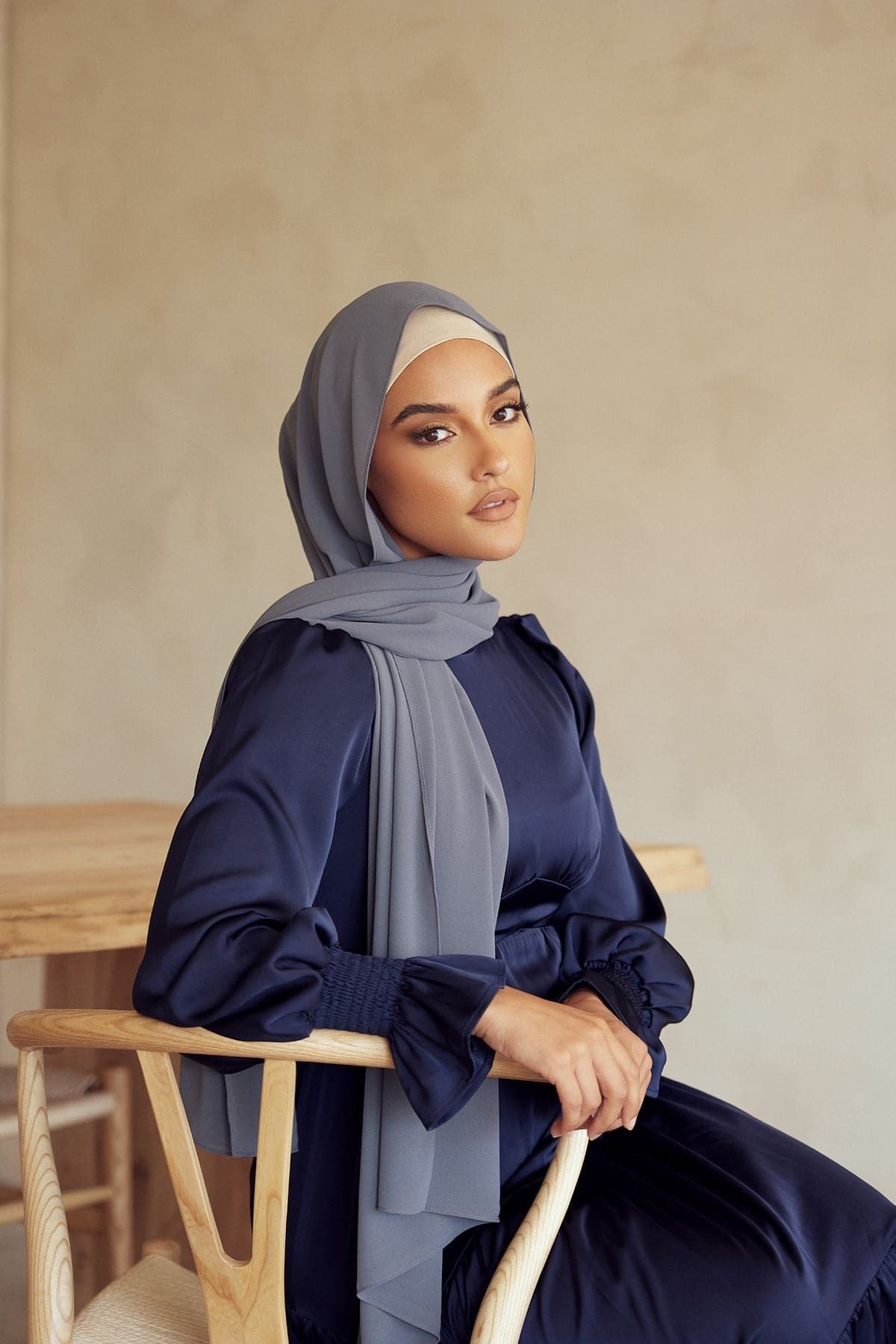 Premium Chiffon Hijab - Niagara - Zahraa The Label