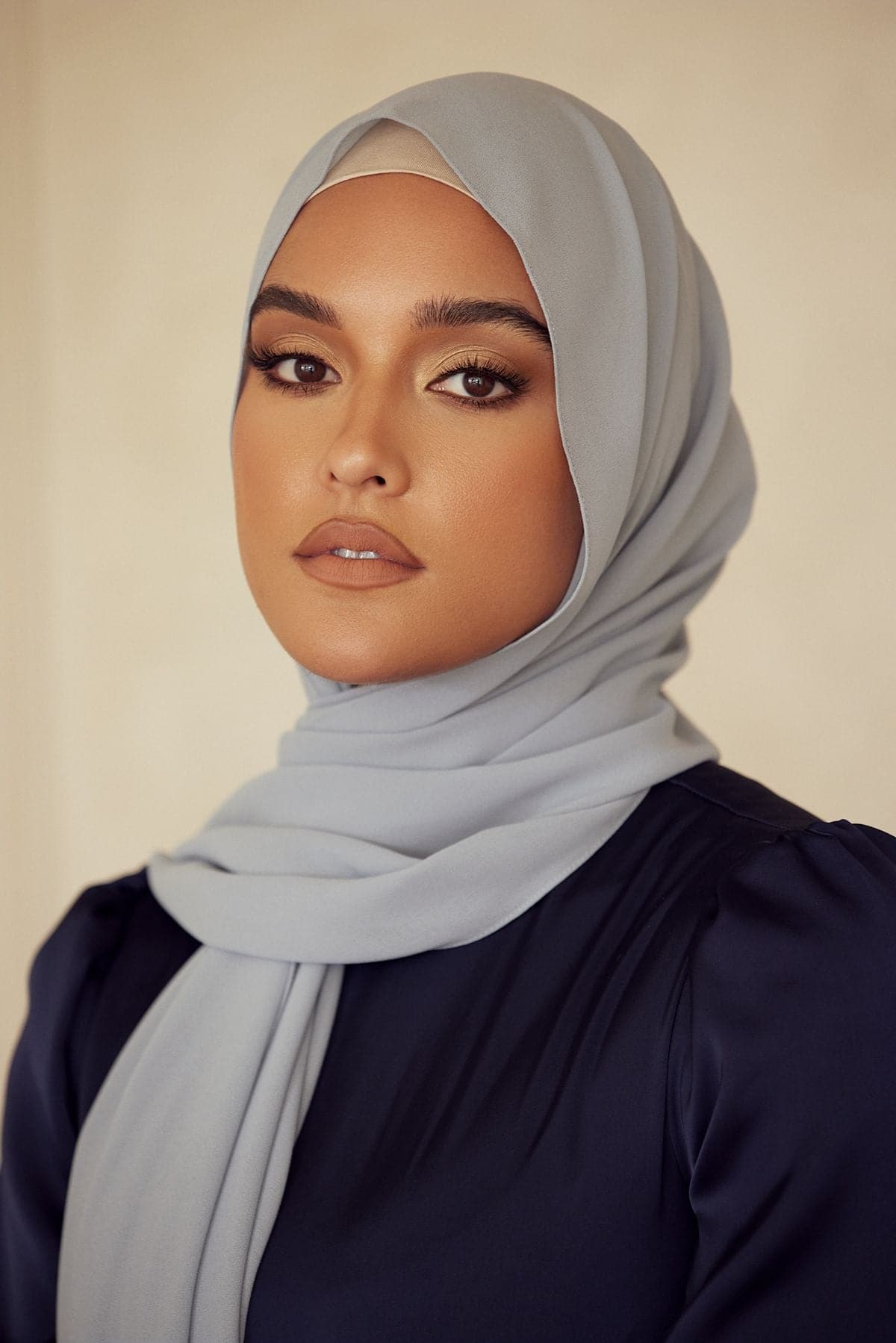 Premium Chiffon Hijab - Powder - Zahraa The Label